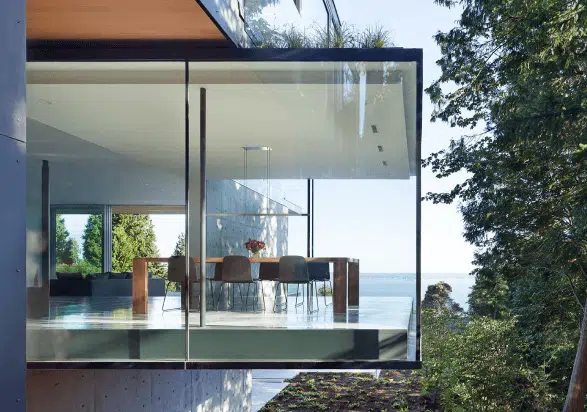 Residential kitchen glass windows