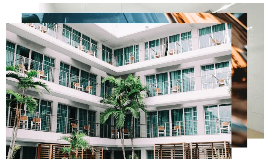 hotel resort glass windows
