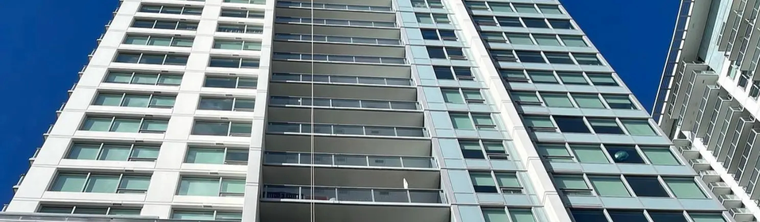 Crown Glass Rope Access Glazing Vancouver Apartment Highrise